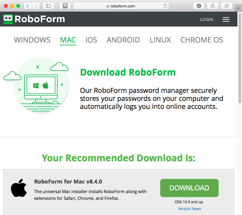 convert roboform for mac version 7 logins to version 8